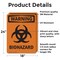 Signmission Biohazard With Symbol OSHA Warning Sign, Vinyl Decal, 18in W x 24in L, 2PK OS-2PACK-WS-D-1824-V-12989 - alternate 3